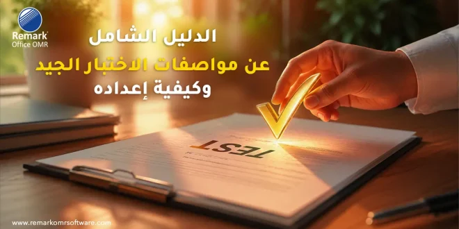 الدليل الشامل عن مواصفات الاختبار الجيد وكيفية إعداده